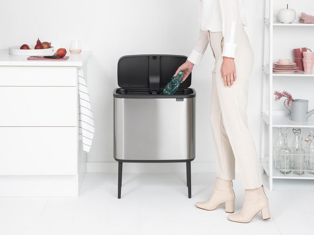 Papperskorg BRABANTIA Bo Touch 3x11Lmatt