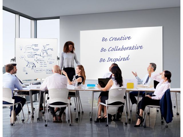 Whiteboard mobil NOBO stål 90x120cm