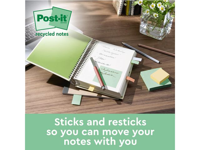 Notes POST-IT SS 76x76mm re sort.f 4/fp