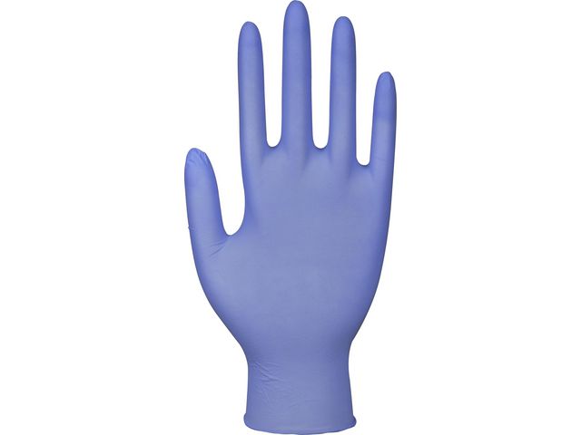 Nitrilhandske puderfri blå L 150/fp