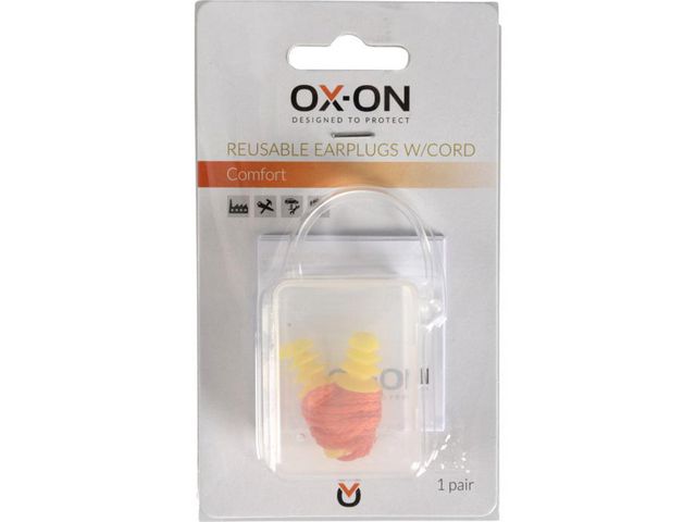 Öronpropp OX-ON Comfort med snöre 1 par