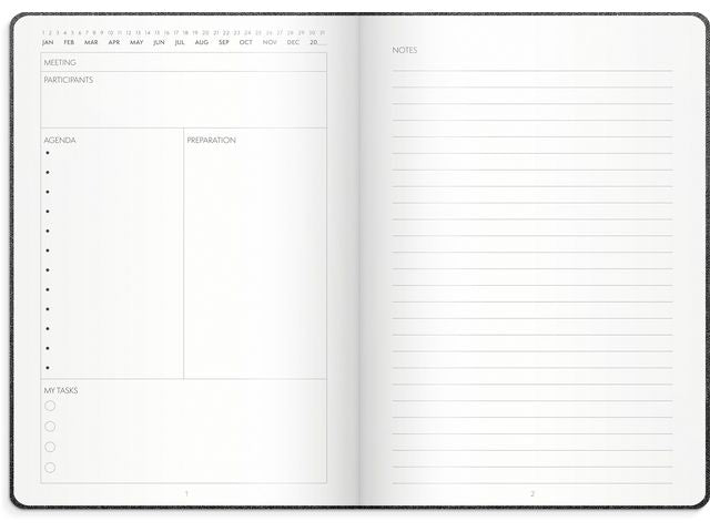 Anteckningsbok Meeting Journal - 7434