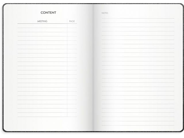 Anteckningsbok Meeting Journal - 7434