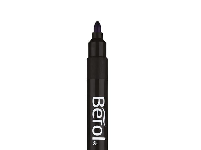 Fiberpenna BEROL Broad svart 12/fp