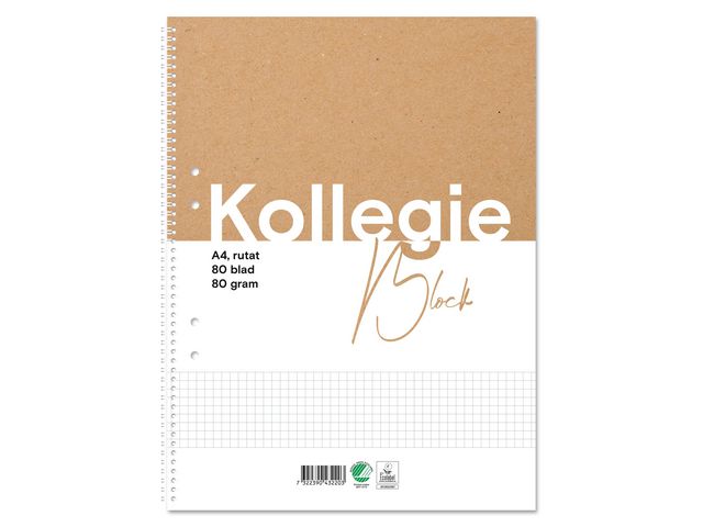 Kollegieblock FW A4 80g 80bl rut