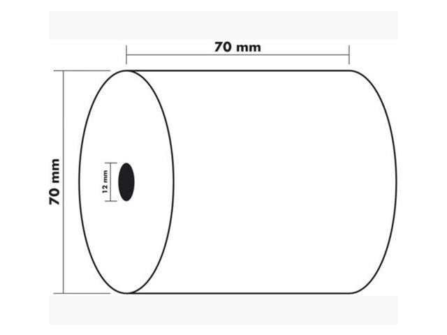 Kvittorulle 70x70x12mm