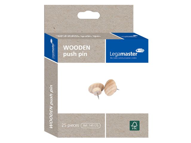 Kartnålar WOODEN 25/fp