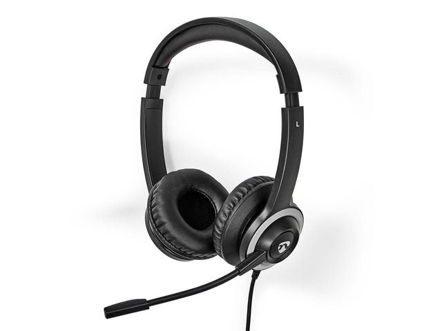 Headset NEDIS CHSTU310BK On-Ear USB-A/C