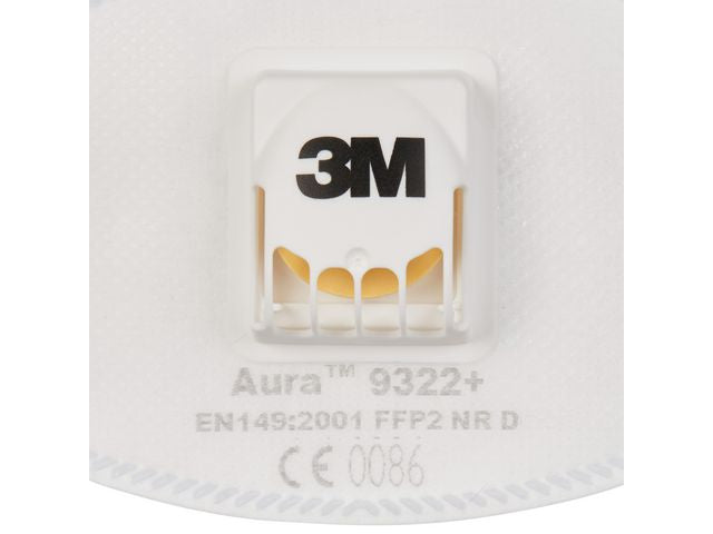 Andningsskydd 3M Aura FFP2 9322+V 10/fp