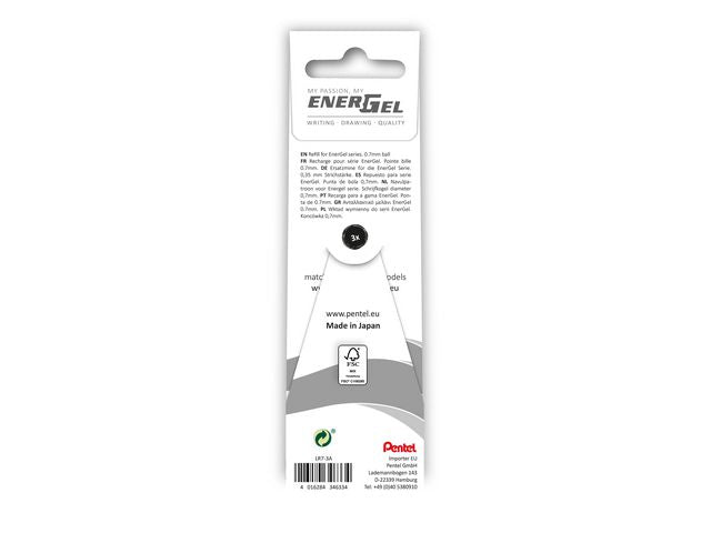 Refill Pentel LR7 Energel 0,7 svart