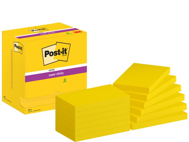 Notes POST-IT SS 76x127mm neongul