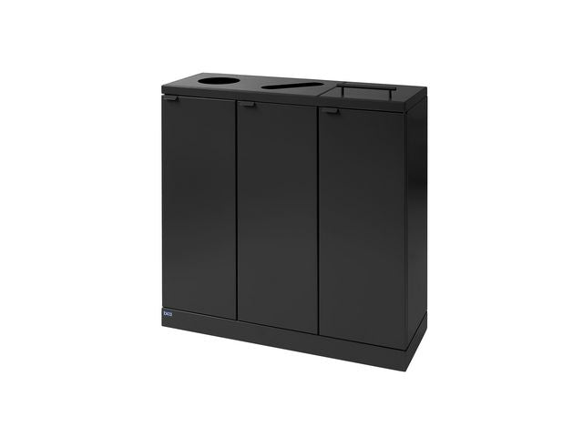 Avfallshantering BICA 3x65L hjul grå