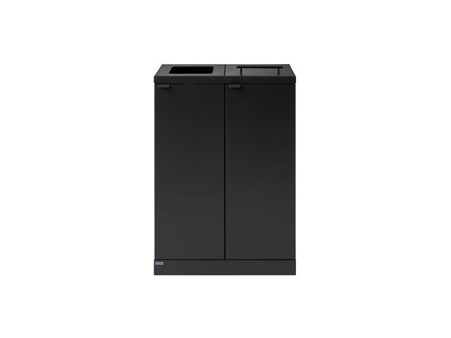 Avfallshantering BICA 2x65L kombo grå