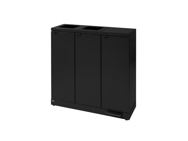 Avfallshantering BICA 3x65L pedal svart