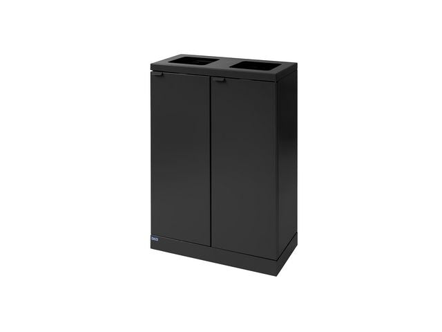 Avfallshantering BICA 2x65L öppen grå