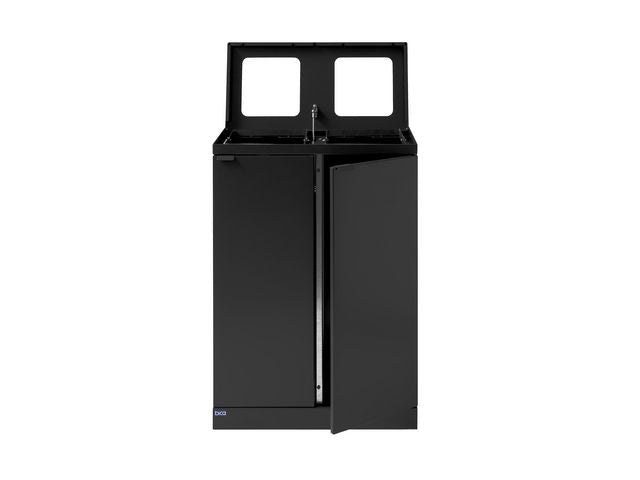 Avfallshantering BICA 2x65L öppen grå