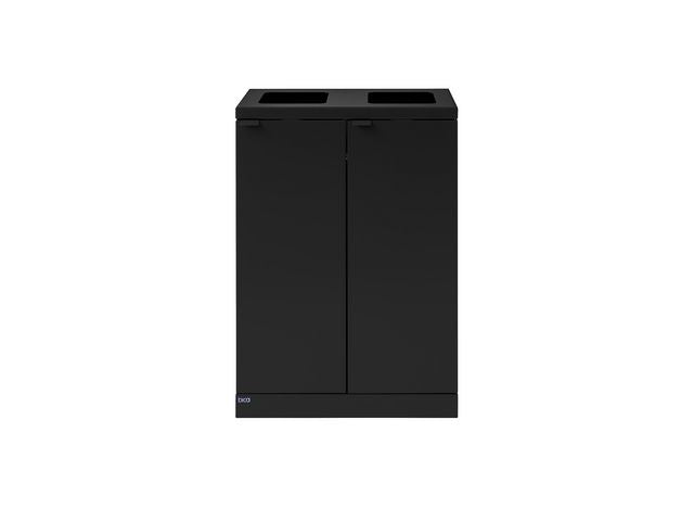 Avfallshantering BICA 2x65L öppen svart