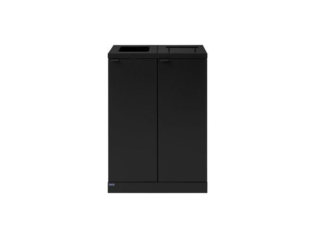 Avfallshantering BICA 2x65L kombo svart