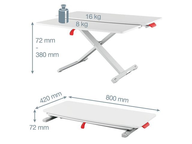 Skrivbordsställ LEITZ Ergo Cosy tang.bo