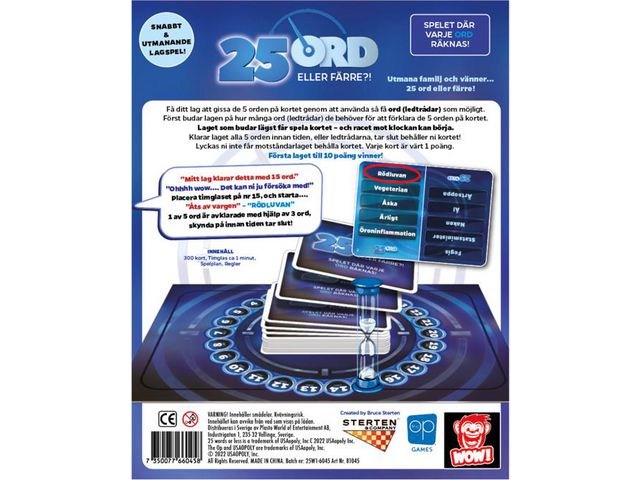 Spel 25 Ord eller färre