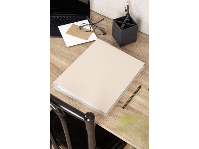 Ringpärm A4 29mm konstläderpapp natur