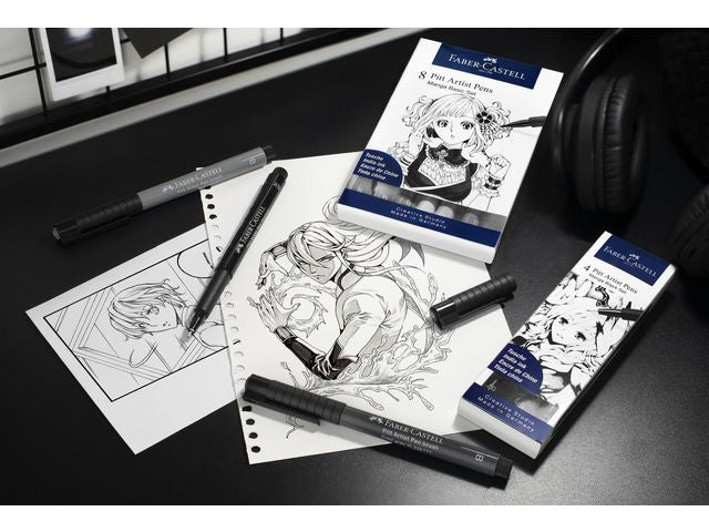Fiberpenna Pitt Artist Manga Black 4/fp
