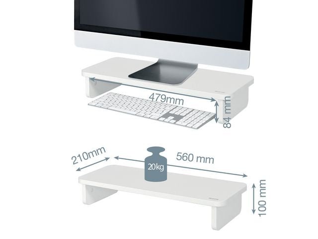 Bildskärmsställ LEITZ Ergo Cosy vit