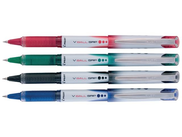 Bläckkulpenna PILOT V - Ball Grip 0,5 röd