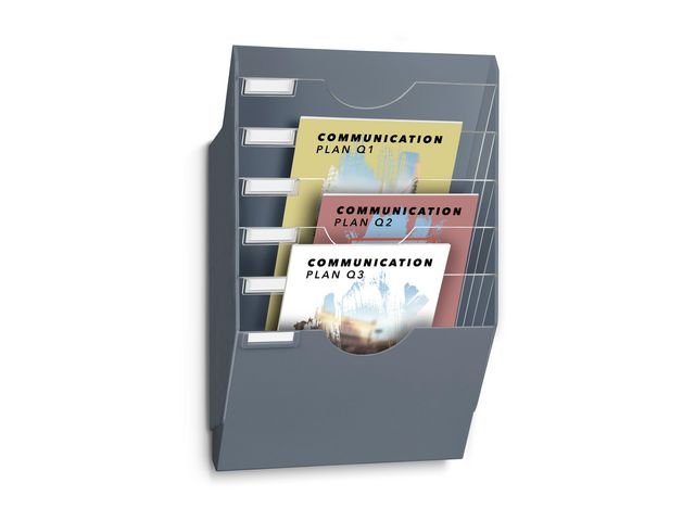 Blankettfack vägg CEP Mineral 5 - fack grå