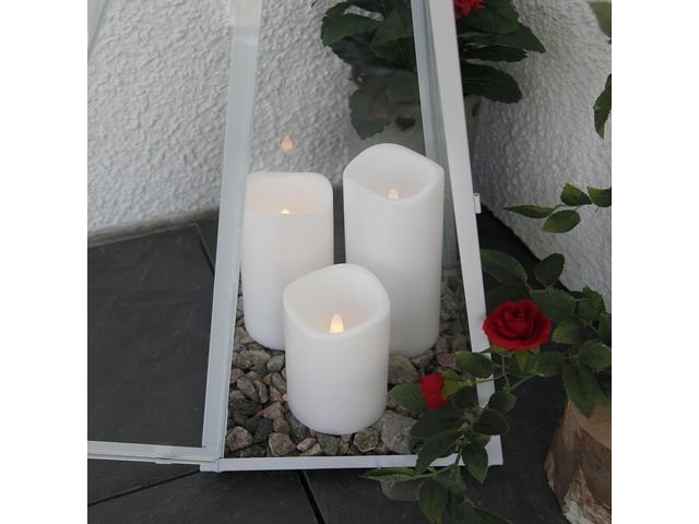 Blockljus STAR T Paul LED 15cm vit