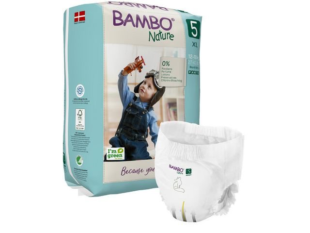 Blöja BAMBO Nature Pant S5 12 - 18kg 19/fp