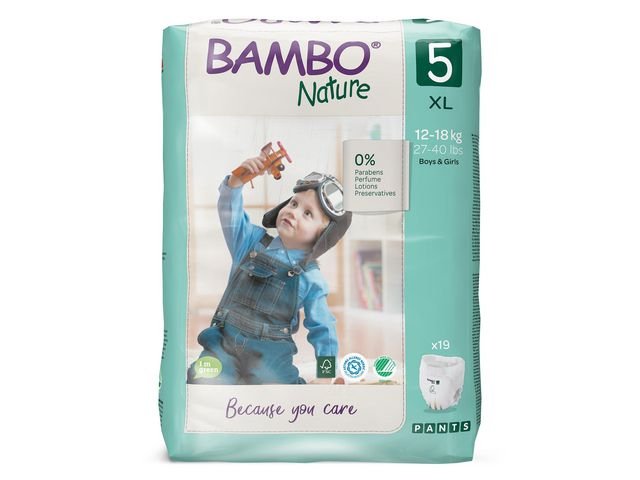 Blöja BAMBO Nature Pant S5 12 - 18kg 19/fp