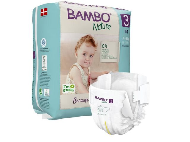 Blöja BAMBO Nature S3 4 - 8kg 28/fp