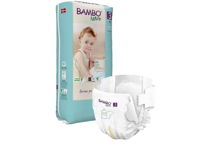 Blöja BAMBO Nature S3 4 - 8kg TP 52/fp