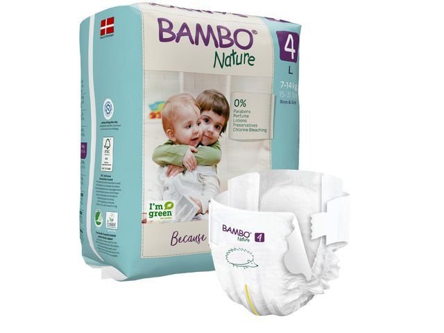 Blöja BAMBO Nature S4 7 - 14kg 24/fp