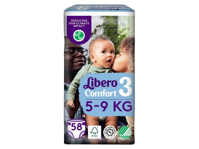 Blöja LIBERO Comfort S3 5 - 9kg 58/fp