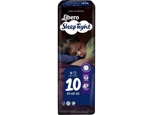 Blöja LIBERO SleepTight S10 35 - 60kg 9/fp