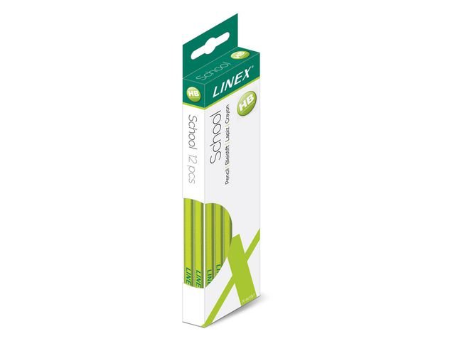 Blyertspenna LINEX HB ljusgrön 12/fp