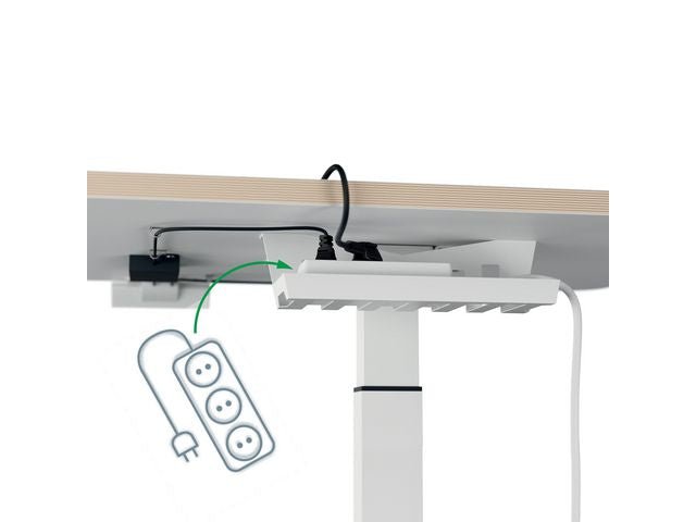 Bord LEITZ elektrisk höj - sänk vit