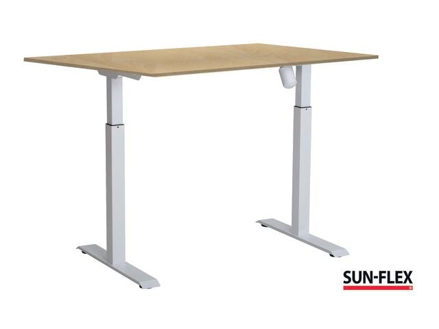 Bord SUN - FLEX I höj/sänk 160x80 vit/bjö
