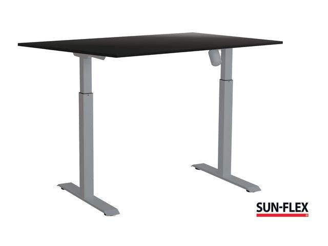 Bord SUN - FLEX II höj/sänk 140x80 grå/sva