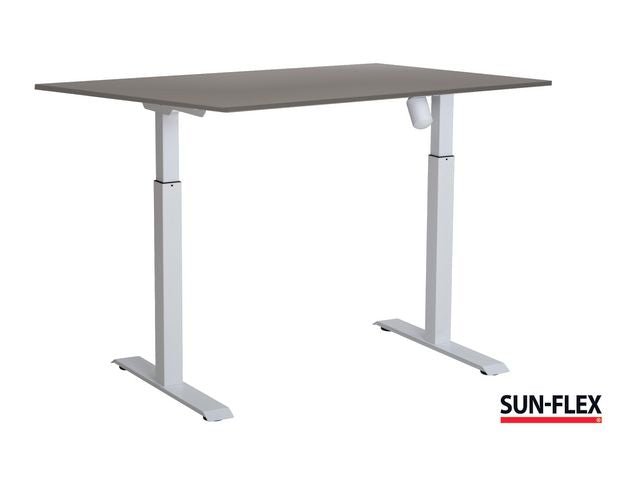 Bord SUN - FLEX II höj/sänk 140x80 vit/grå