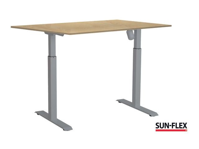 Bord SUN - FLEX II höj/sänk 160x80 grå/bjö