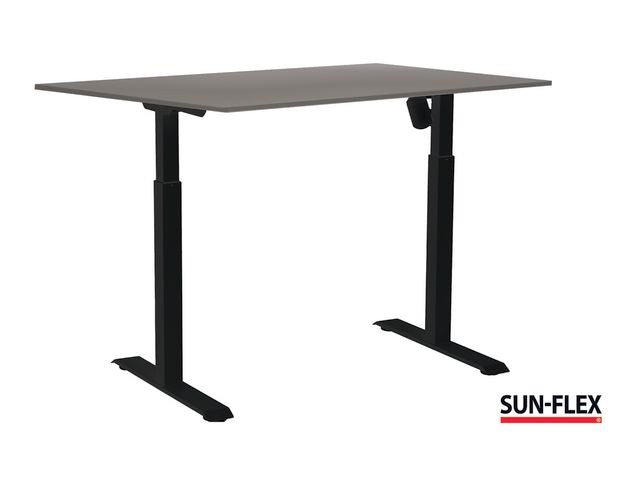 Bord SUN - FLEX II höj/sänk 160x80 sva/grå