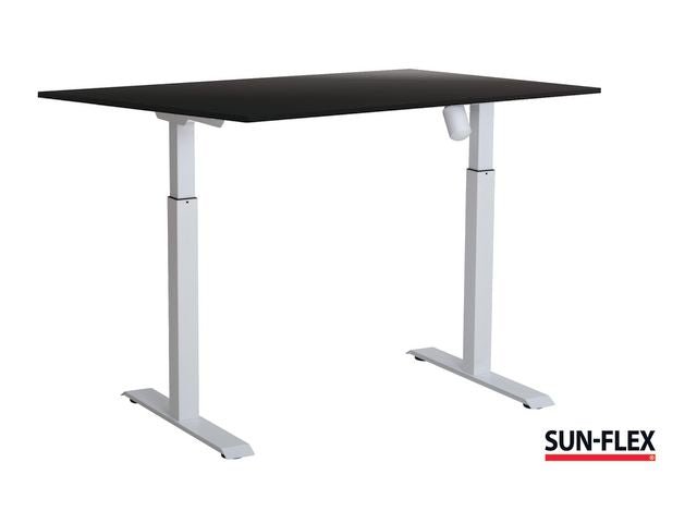 Bord SUN - FLEX II höj/sänk 160x80 vit/sva