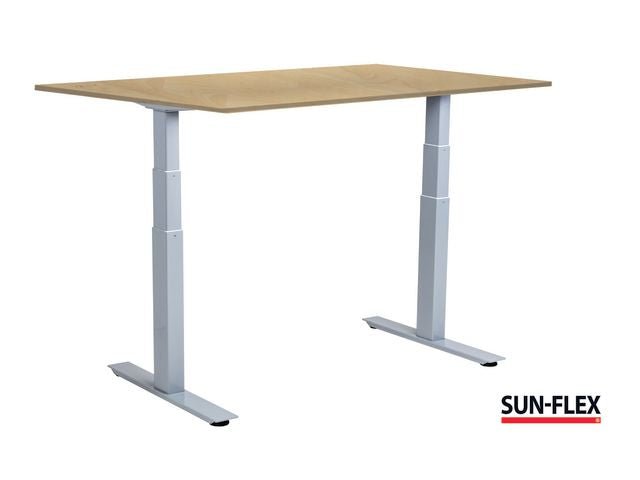Bord SUN - FLEX VI höj/sänk 120x80 grå/bjö