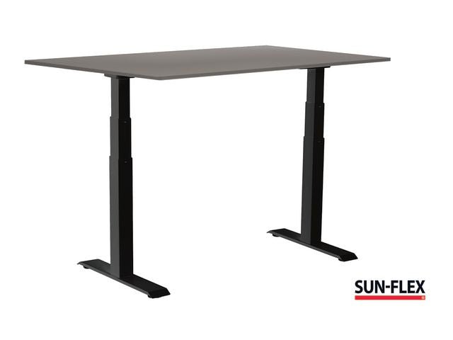 Bord SUN - FLEX VI höj/sänk 120x80 sva/grå