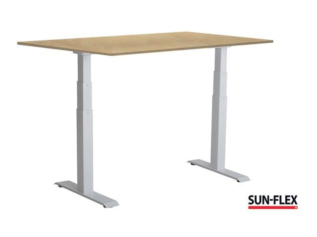 Bord SUN - FLEX VI höj/sänk 120x80 vit/bjö