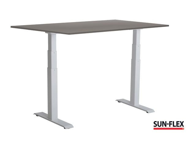 Bord SUN - FLEX VI höj/sänk 120x80 vit/grå