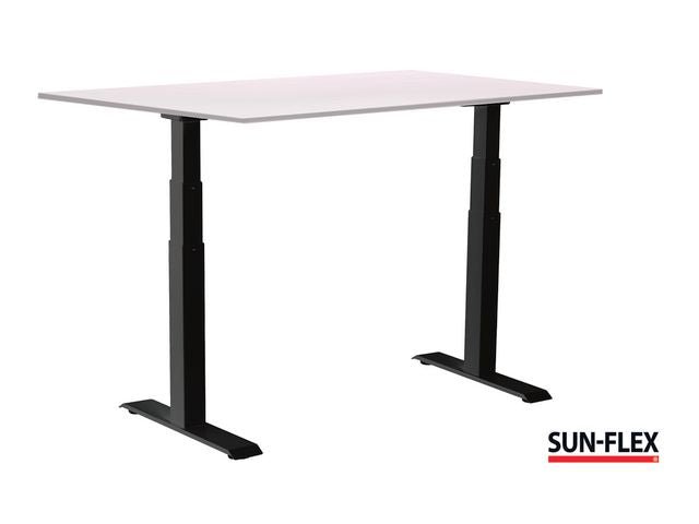 Bord SUN - FLEX VI höj/sänk 140x80 sva/vit